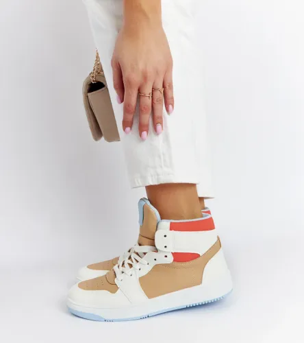 Biało-beżowe sneakersy za kostkę Eagan 39 na Arena.pl