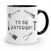 Kubek Czarny Budowlańca Majstra Fachowca Prezent Z Nadrukiem Ze Zdjęciem