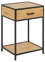 Szafka nocna Seaford naturalny/czarny