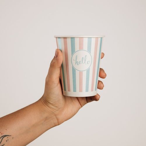 Kubki Papierowe Do Goracych i Zimnych Napojów 300ml Pastelowe Kubeczki Kawy na Arena.pl