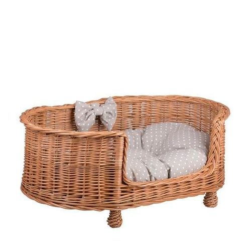 OWALNE luksusowe WIKLINOWE LEGOWISKO DLA PSA KANAPA DLA ZWIERZĄT 88X58 H14/37 CM na Arena.pl