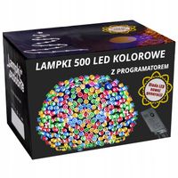 MEGA LAMPKI CHOINKOWE 500LED KOLOROWE 500SZT