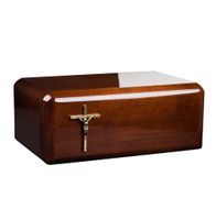 Urna z litego drewna Urna pogrzebowa na prochy dla dorosłych