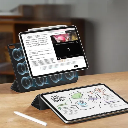 Etui Tech-Protect Smartcase Magnetic na iPad Air 13” 2024 / 2025 - czarne na Arena.pl