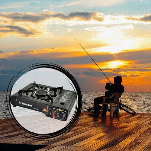 Kuchenka turystyczna palnik przenośna polowa 4x kartusz gazowy Interglobus na Arena.pl