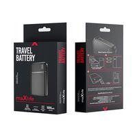 2X Mocny Power Bank Maxlife 20000mAh 2x USB USB-C Czarny Ładuj Dwa Urządzen