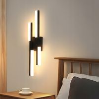 LAMPA LED KINKIET SCIENNA CZARNA NOWOCZESNA DO SALONU KORYTARZ 3000K 12W