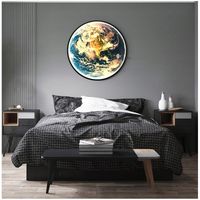 Plafon LED 3D Ziemia 40cm Lampa ścienna dekoracyjna sterowana pilotem Earth
