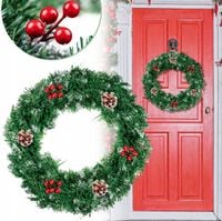 WIENIEC Stroik Świąteczny ozdoba na DRZWI STÓŁ dekoracja WIANEK sztuczny