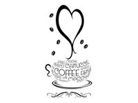 40X60CM KAWA SERCEM OBRAZ DRUK