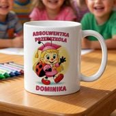 Kubek z imieniem - Absolwentka Przedszkola - Biedronka