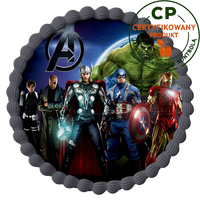 Opłatek na tort Avengers