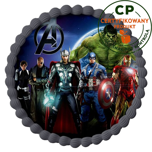 Opłatek na tort Avengers zdjęcie 1