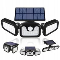 LAMPA SOLARNA 3W1 LATARNIA PANEL SŁONECZNY Z CZUJNIKIEM RUCHU I ZMIERZCHU