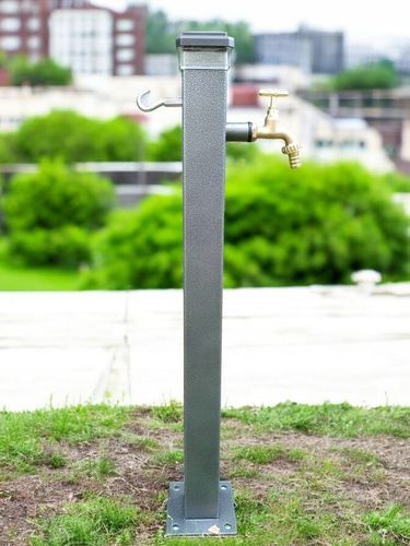 Kran słupek ogrodowy wolnostojący Led YaPko Antyczne Srebro Wąż 3/4" na Arena.pl