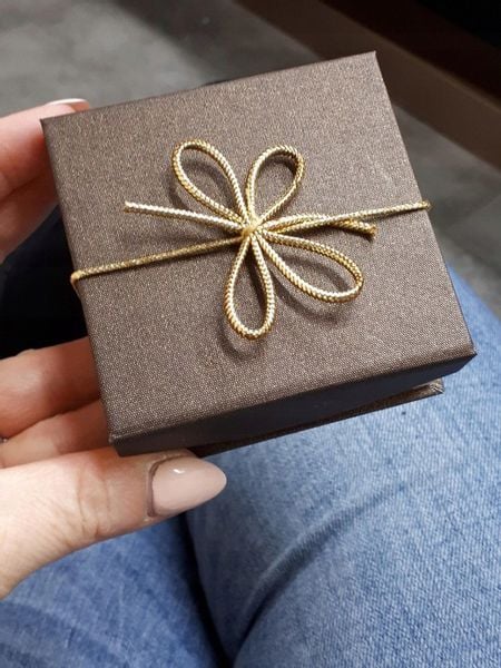 Złoty pierścionek zaręczynowy ONE WAY grawer r. 23 zdjęcie 10