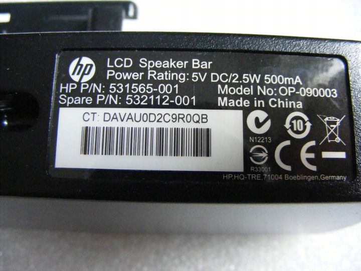 HP LCD Speaker Bar OP-090003 H-108 zdjęcie 4
