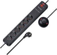 Brennenstuhl Eco-Line Comfort Switch listwa 6 gniazd 2m wyłącznik nożny