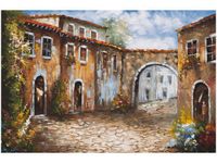 120CM 80CM OBRAZ ŚCIENNY UROKLIWA ULICZKA