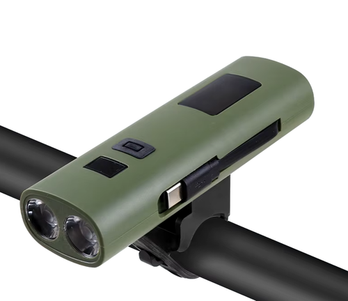 Latarka rowerowa z powerbankiem i kablem typ C oraz Lightning na Arena.pl