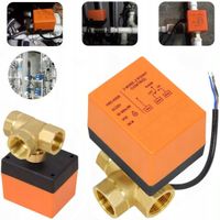 ELEKTROZAWOR ZAWOR 3 Drogowy kulowy DN25 220V SILOWNIK