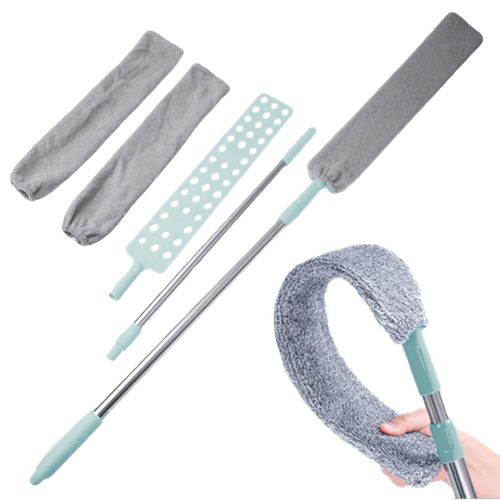 Miotła miotełka szczotka zmiotka mop teleskopowa do kurzu 3 szmatki 155 cm na Arena.pl