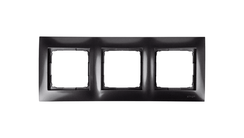 Simon54 Ramka na 3-moduł DR3/48 antracyt zdjęcie 1