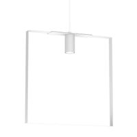 Wisząca lampa do sypialni ORTIGA 5157 Shilo geometryczna biała