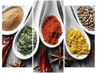 60 90CM OBRAZ 3 ELEM SMAKI ŚWIATA ŚCIENNY DRUK PŁÓTNO