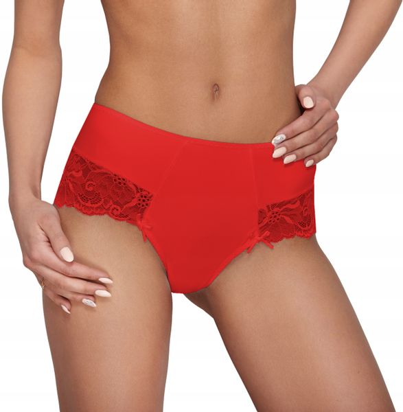 Ewana 084 Wysokie Szorty z Mikrofibry Czerwony XL zdjęcie 3