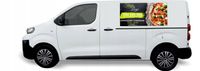 Reklama Naklejka na samochód GOTOWY PROJEKT PIZZERIA PIZZA RESTAURACJA