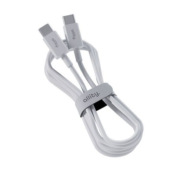 Allity kabel AUC-03 USB-C - USB-C 2,0 m 100W biały zdjęcie 2