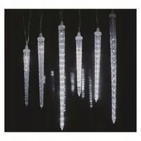 Lampki świąteczne 160 LED 6x sopel 25 do 40 cm 3,6 m zimna biel IP44 EMOS