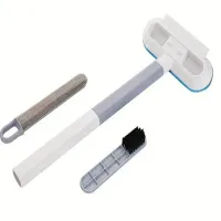 Szczotka do czyszczenia 4w1 ubrań ściągaczka myjka do szyb do sierści