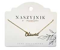 Naszyjnik z imieniem Oliwia