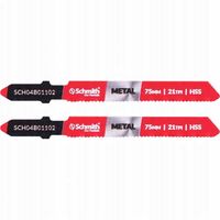brzeszczot do wyrzynarki do metalu typ t118a 75mm 21tpi hss 2szt. schmith