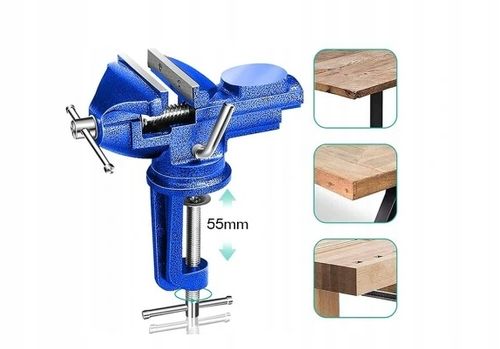IMADŁO ŚLUSARSKIE OBROTOWE 360 Z KOWADŁEM ŻELIWNE STOŁOWE SOLIDNE 50MM na Arena.pl
