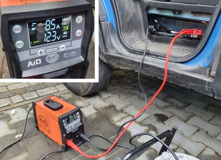 Prostownik + Rozruch + Spawarka INWERTEROWA BJC AiO + elektrody i kable zdjęcie 15
