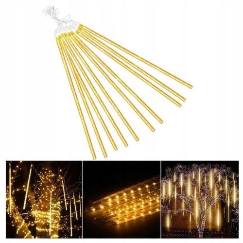 Lampki sople meteory led śnieg 30cm ip44 SPADAJĄCY ŚNIEG ZEWNĘTRZNE SOLARNE na Arena.pl
