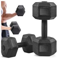 HANTLE 2x5kg BITUMICZNE DO ĆWICZEŃ HANTELKA CIĘŻARKI HANTELKI ZESTAW