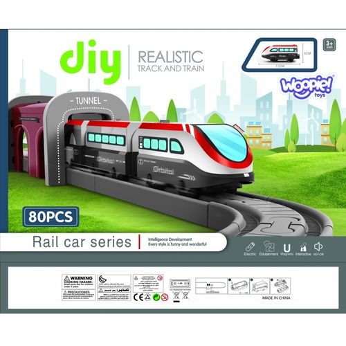 WOOPIE Kolejka Elektryczna Tor Most Tunel 80 el. na Arena.pl