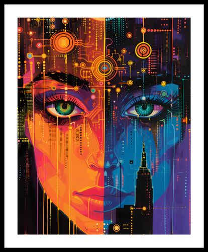 Plakat 40x50cm Cyfrowa Psyche na Arena.pl