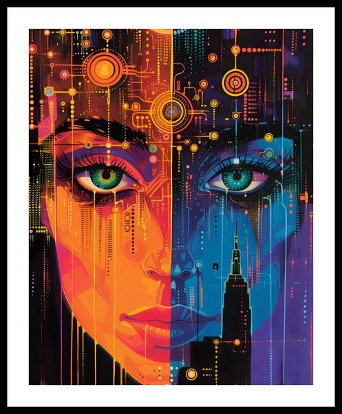 Plakat 40x50cm Cyfrowa Psyche zdjęcie 3