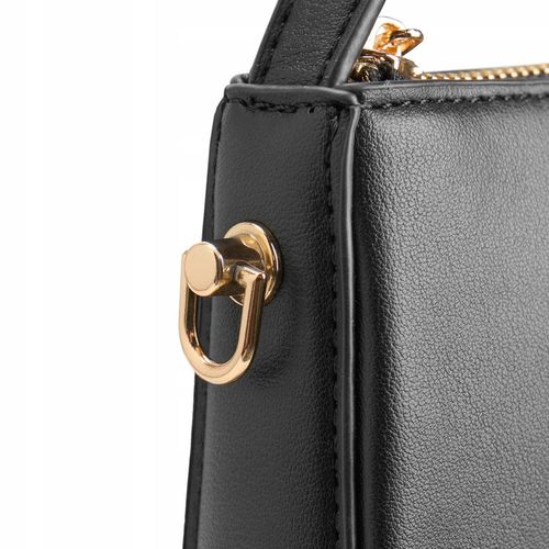 BETLEWSKI Mała torebka wizytowa kopertówka dwa paski wygodna sztywna na Arena.pl