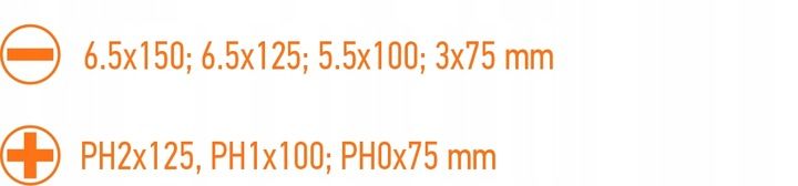 NEO KOMPLET ZESTAW WKRĘTAKÓW 7 ELEMENTÓW MAGNETYCZNE S2 BLISTER 04-206 zdjęcie 6