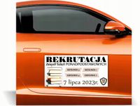 Magnes na auto reklama magnetyczna 60x30 rekrutacja szkoła ponadpodstawowa