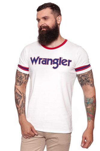 WRANGLER INSERT LOGO TEE OFFWHITE W7B28FK02 XL na Arena.pl