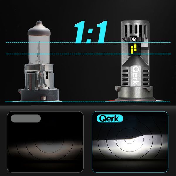 ŻARÓWKI LED H13 QERK 1 DO 1 WIĘCEJ ŚWIATŁA CAN RETROFIT DOPASOWANE zdjęcie 3
