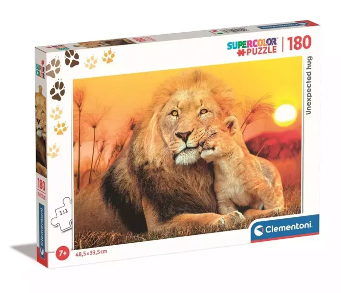 Puzzle 180 Super Kolor Unexpected hug zdjęcie 1