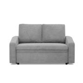 Sofa z funkcją spania, BLOM, sztruks, 148x87x90 cm, szary | TYLETEGOTU